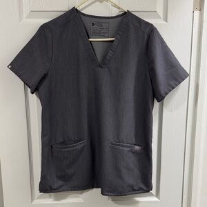 Figs Men's Dark Gray V-Neck Shirt